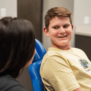 Teen with Braces